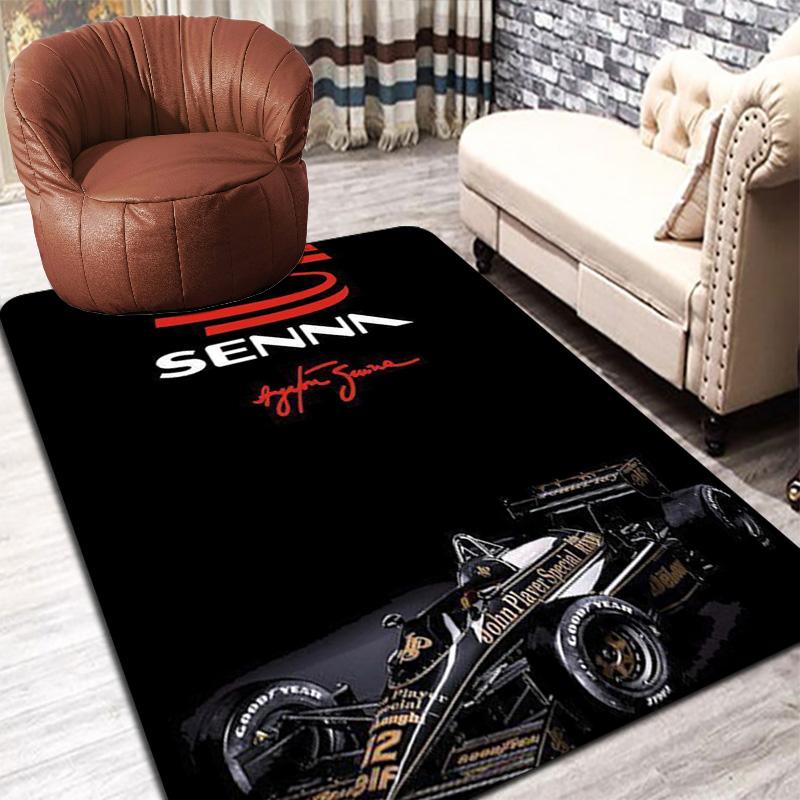 Ayrton Senna racing Rug Floor Mat for Living Room or Bedroom Soft and Comfortable Carpet a Gift for Birthday and Holiday.NFF0928193