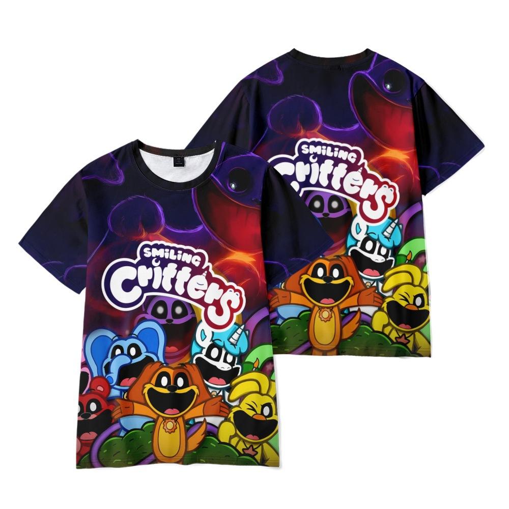 

Summer Women Men s Short Sleeve Tshirt Smiling Critters Anime Fitness Clothing New Men Tee Shirt Cosplay T-Shirt XXS