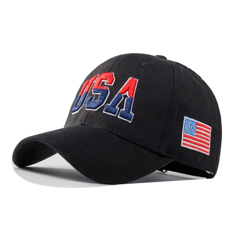 Cotton USA Baseball Cap Embroidered Hat Letter Embroidered Sun Hat