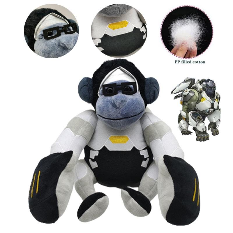 Jumbo Overwatch Winston Plush Toy Gorilla Doll Xmas Birthday Gift 26*23cm