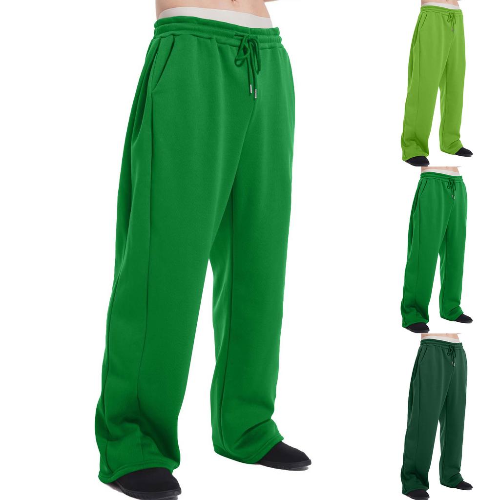 Herr Lös Casual Sweatpants Elastisk Midja Dragsko Sportbyxor