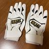 Used [New] ZETT Batting Gloves for Both Hands, White