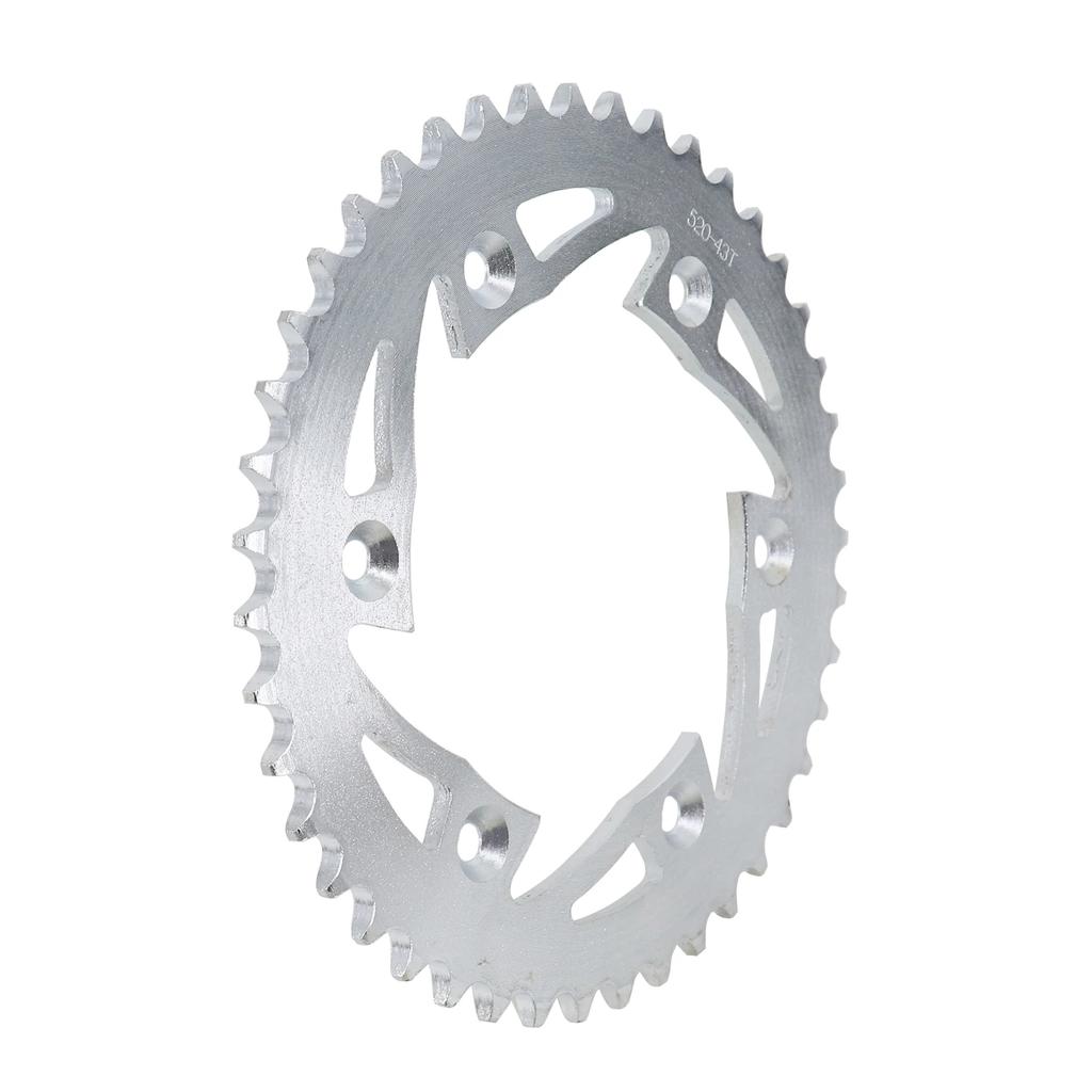 Motorcycle 520 Chains 43T 58mm 125mm Sprockets Rear Back Sprocket Cog Fit for Karting ATV Off-road Motorcross Parts