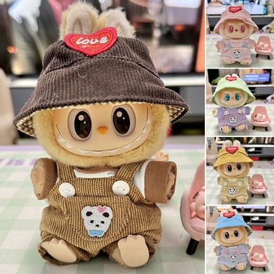 Pentru 17cm Labubu Haine pentru păpuși Haine la modă Hanorace Haine pentru păpuși Culorile asortate Hanorace Păpuși Accesorii Decorare drăguță Pânze mici