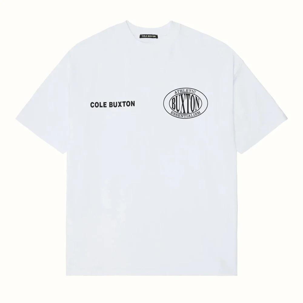 American High Street COLE BUXTON Tops Label Minimalist Letter Print Casual Couple Shirt Loose Cotton Short Sleeved T-shirt