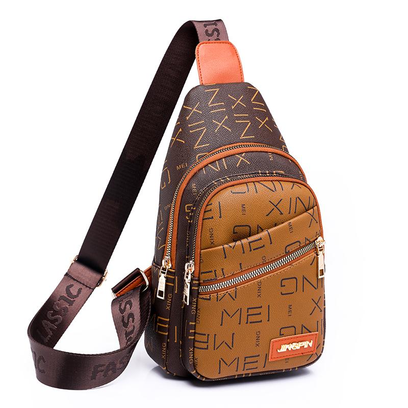 

Women Bag fashion Chest Bags for Women Ladies Sling Pack Chest Pack PU Leather Crossbody Bag Short Trip Shoulder Bags Luxury 18cm7cm30cm