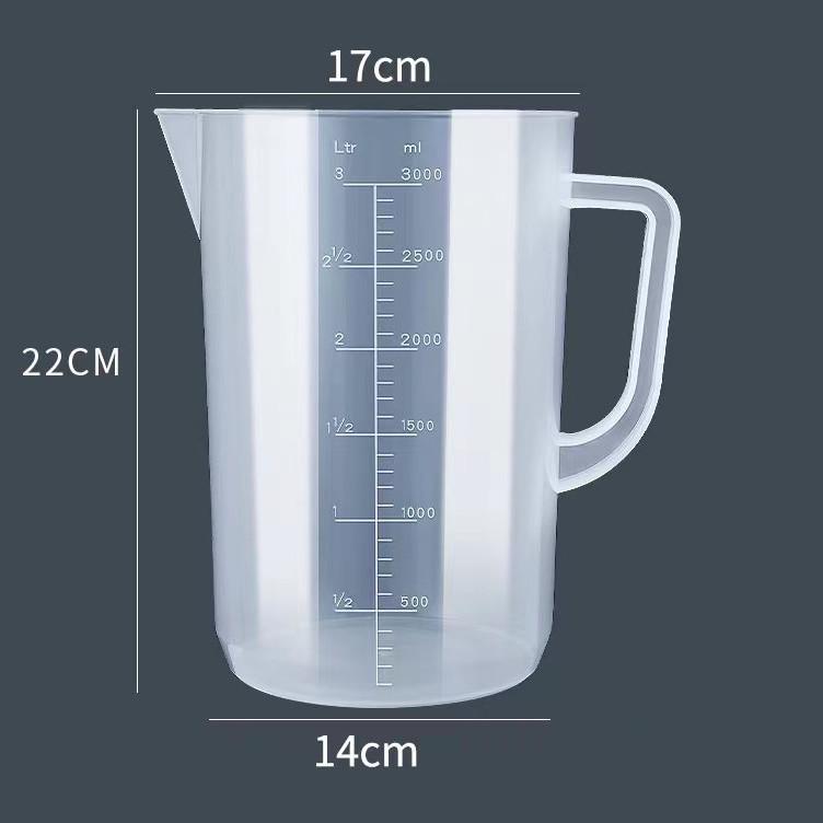 Graduated Measuring Cup Set - 1000ml & 5000ml Cylinders for Milk Tea Shop Equipment