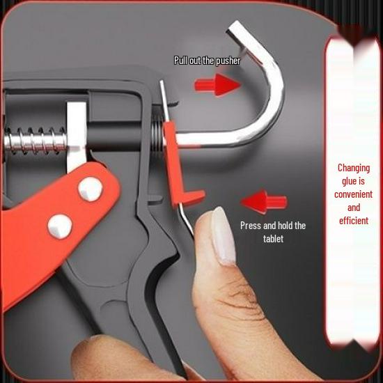 Universal Automatic Glue Dispenser for Caulking with Thickened Silicone and Glass Glue Compatibility