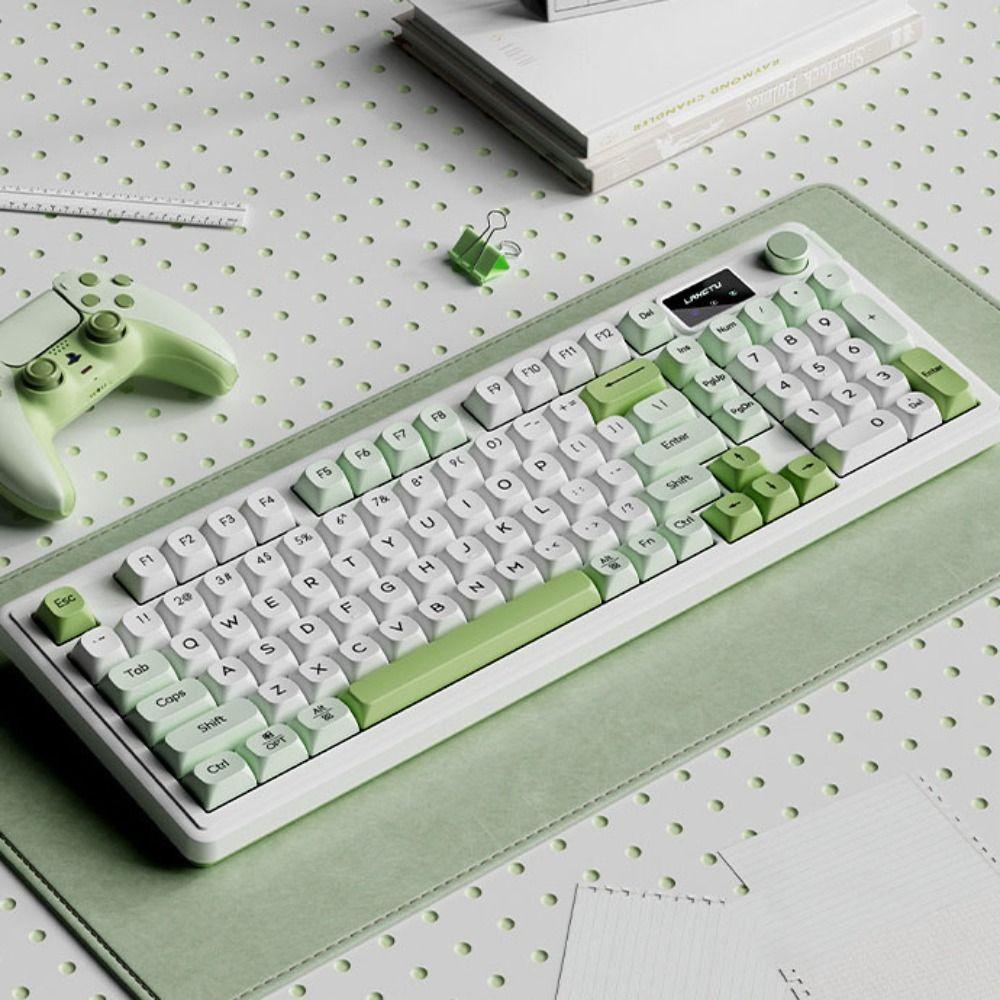 

ABS 2.4G Bluetooth Wired Keyboard Wireless 2.4g Wired RGB Backlight Keyboard PC Gift зелёный