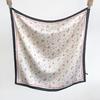Pastoral Literary and Artistic Style Simulation Silk Floral Small Square Scarf Silk Scarf Women's Thin Multi-functional Decorative Small Scarf Spring 