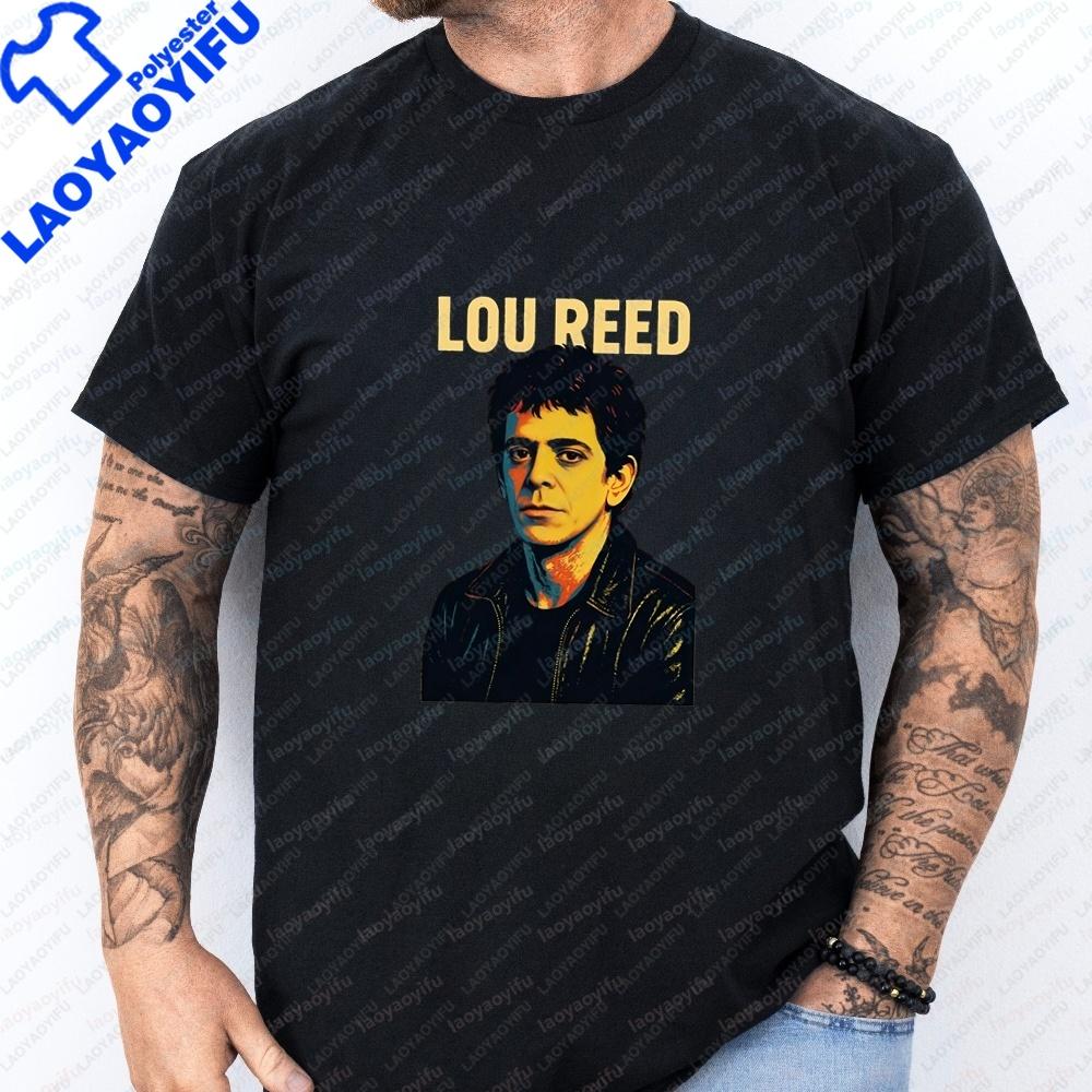 KoreanStyle Review Of Unisexs Clothing Lou Reed Summer ShortSleeved Shirt Suitable For Both Unisex And Unisex Comfortable TShirt