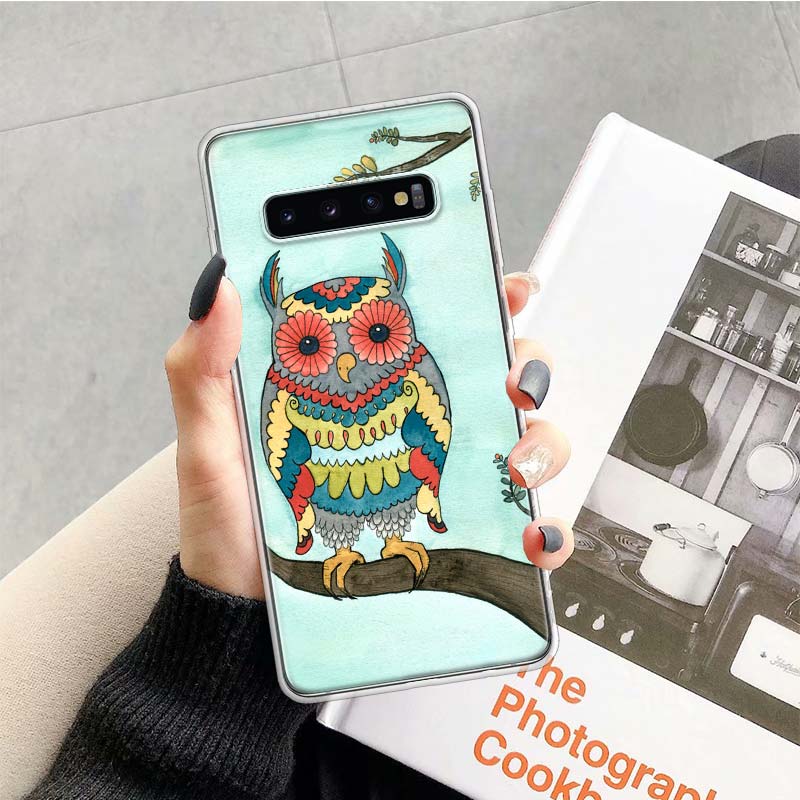 Animal Owl Phone Case For Samsung Galaxy S26 Ultra S23 S24 S25 Edge S20 FE S21 S22 Plus Soft Print Shell Cover Fundas Galaxy S23