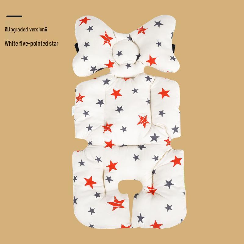 Soft Breathable Baby Stroller Seat Cushion, Washable Cotton Pad for Stroller or High Chair