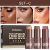 3 In 1 Contour Stick Kit Matte Face Bronzer Highlighter Concealer Pen Professional Shading Cream Makeup Trio Set