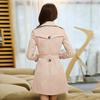 Women Slim Windbreaker Double Breasted Long Trench Coat Jacket Overcoat Outwear