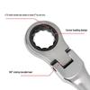 Metric Mini Dual-Use Short Handle Ratchet Wrench for Woodworking