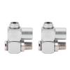 2 Peças Conector Giratório para Mangueira de Ar 1/4 de Polegada Macho NPTx1/4 de Polegada Fêmea Rosca NPT Conector Giratório 360 Graus para Mangueira de Ar