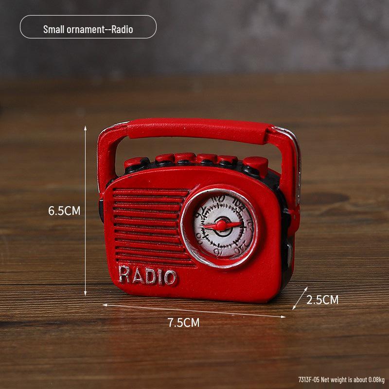 Retro Telephone and Radio Ornaments for Creative Decor