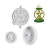 Candle Base Epoxy Mould Heart Angel Candle Holder Mold Decorative Silicone Ornament Mould Practical Jewelry Tool