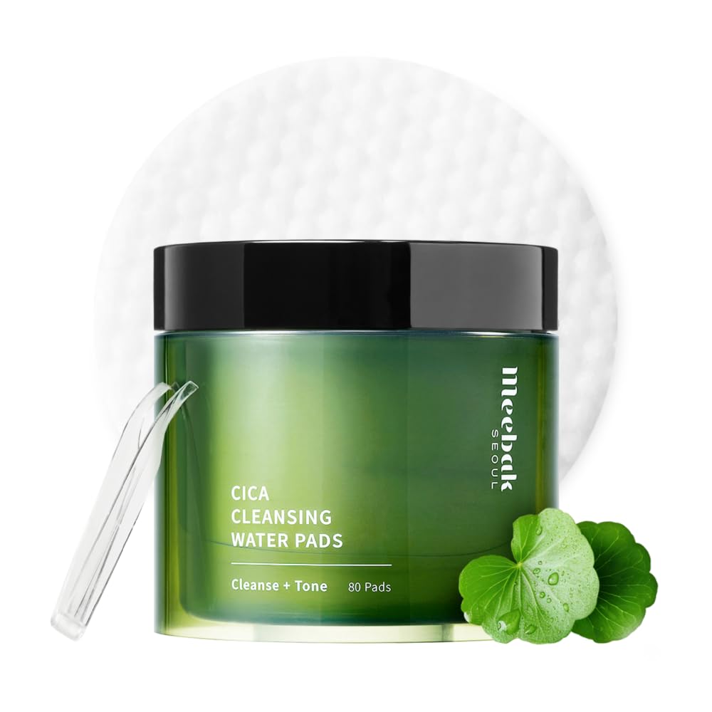 Очищающие диски Meebak Cica, 80 шт. | Средство для снятия макияжа, Очищающие салфетки, Смываемое средство для умывания лица, Корейская косметика, Отшелушивающие, Увлажняющие