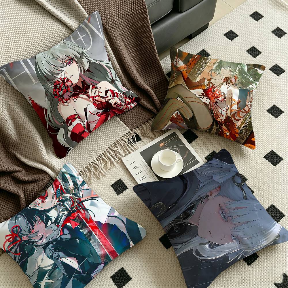 Wuthering Waves Game Pillowcase toon Gift Cushion Cover Bedroom Home Sofa Chair Seat Decor pillow case