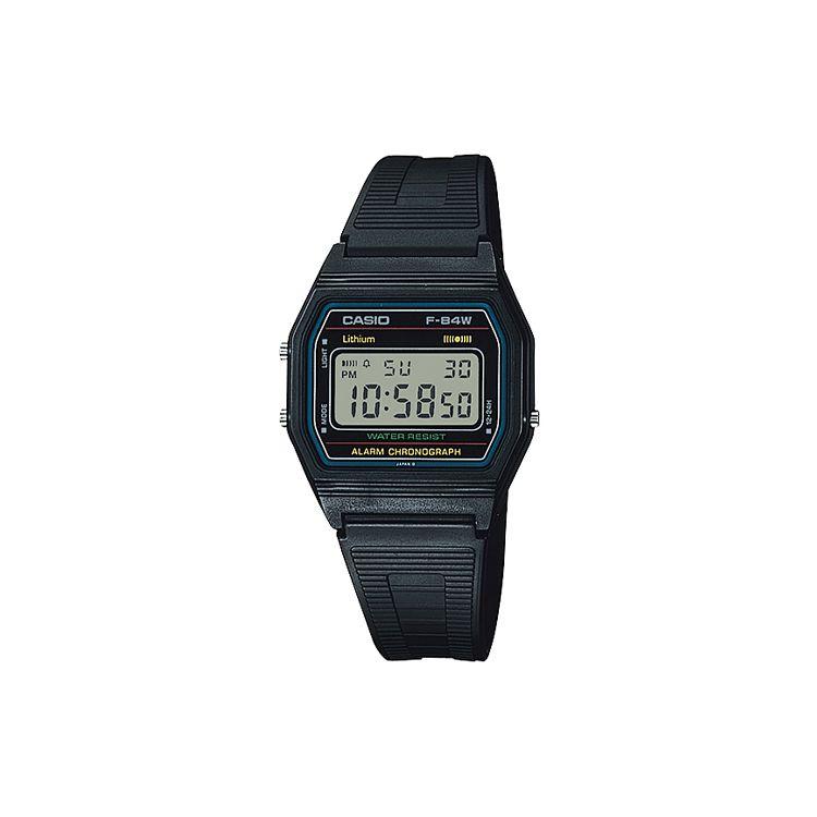 

Casio Youth Series Silicone Square Life Waterproof Quartz Movement Resin Strap Watch Men watches Black F-84W-1 Black Strap