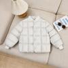 Korean Style Unisex Quilted Cotton Jacket for Kids – Warm Autumn/Winter School Uniform