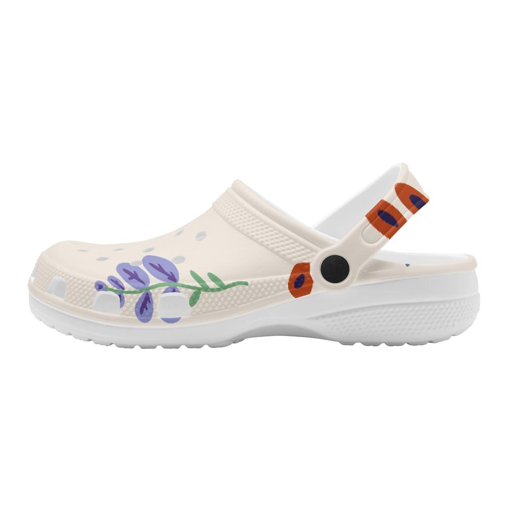Unisex Novelty Printed EVA Yard Clogs Lightweight Soft Slip On Garden Yard Home Bathroom Casual Walking Walking Shoes Beach Wear