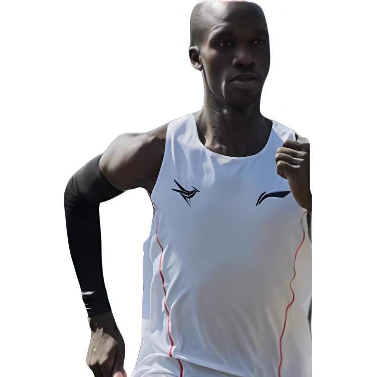 Li Ning Tank Tops Men's Standard White Thin Straight Fit AAYV123-10