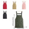 Oil-Proof Sleeveless Apron with Pocket Dirt-Resistant Workwear Simple Vest-Style Apron  Baking