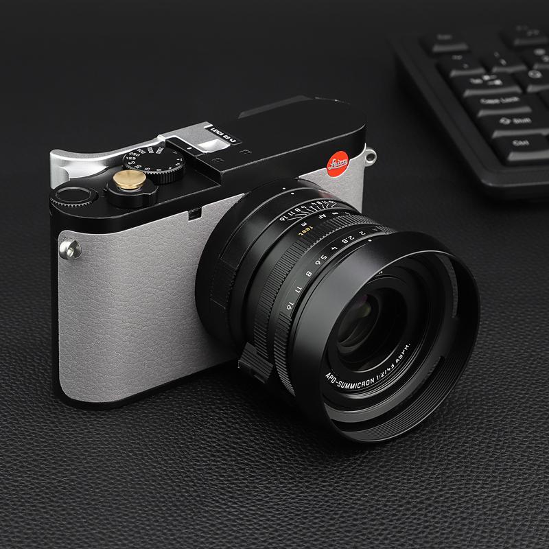 Haoge LH-LQ Metal Lens Hood Shade with Cap for Leica Q3 43 Q3 Q2 Q Q-P QP Typ 116 Typ116 Camera Black