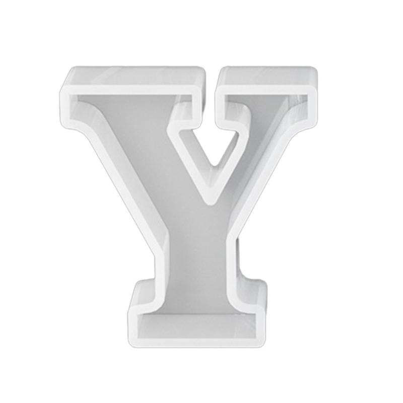 Silicone Pendant Mold Clay Molds Letter Shaped Silicone Keychain Moulds Pendant Accessories Gift for Hand Making Lover