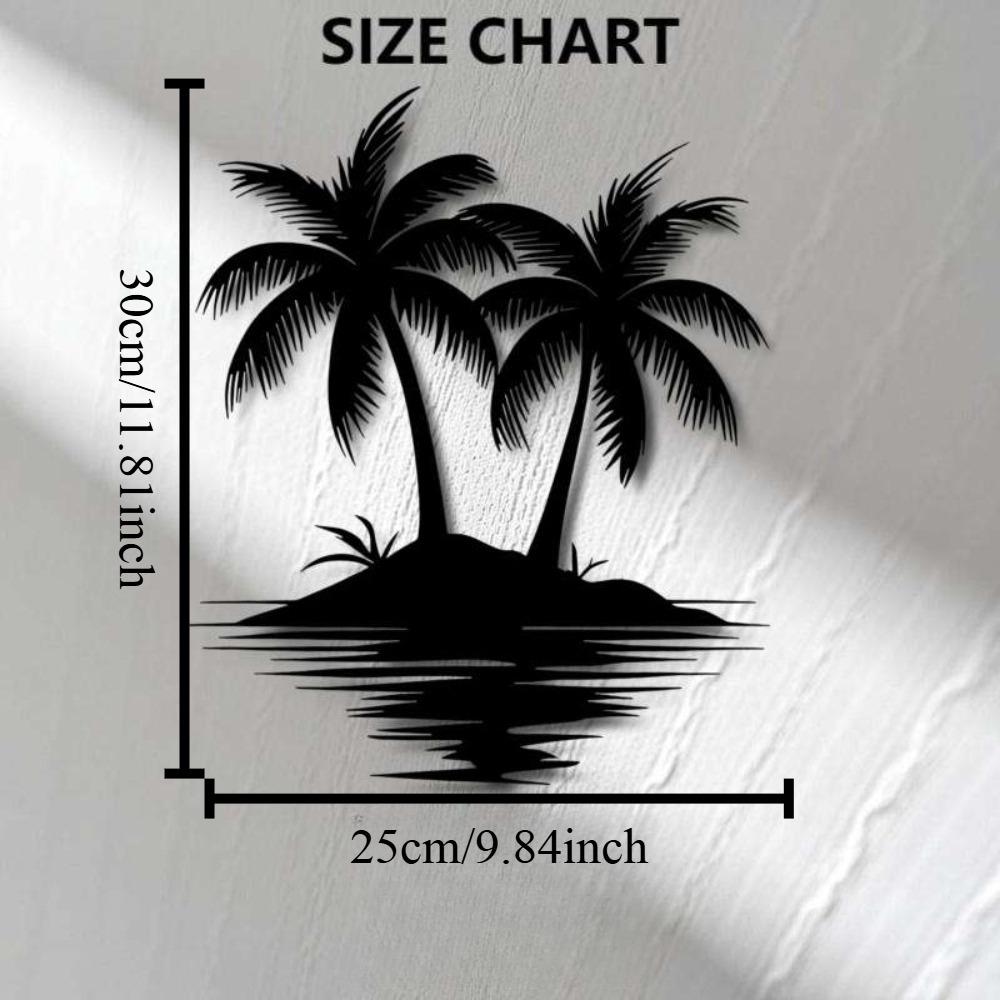 Tropical Palm Tree Wall Decor Beach Themed Living Room Patio Art Gift