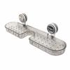 Suction Holder Faucet Shelf Waterproof over Faucet Storage Holder Easy-Mount Sink Organizer Repositionable Easy to Clean