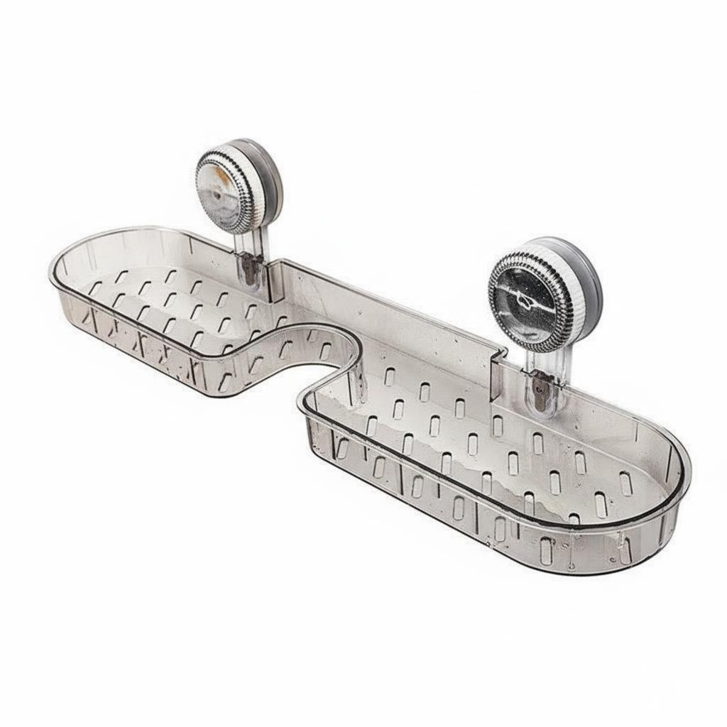 Suction Holder Faucet Shelf Waterproof over Faucet Storage Holder Easy-Mount Sink Organizer Repositionable Easy to Clean