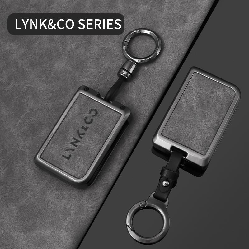 Zinklegierung Auto Smart Key Fob Hülle Schutzhalter Gehäuse Passend für Lynk&Co 05 01 02 03 06 High-End Auto Schlüsselanhänger Schlüsseloses Zubehör
