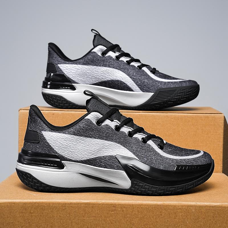 Basketball Shoes Low-Top Summer Mesh Lightweight High-Rebound Practical Professional Sports Shoes for Students and Teenagers