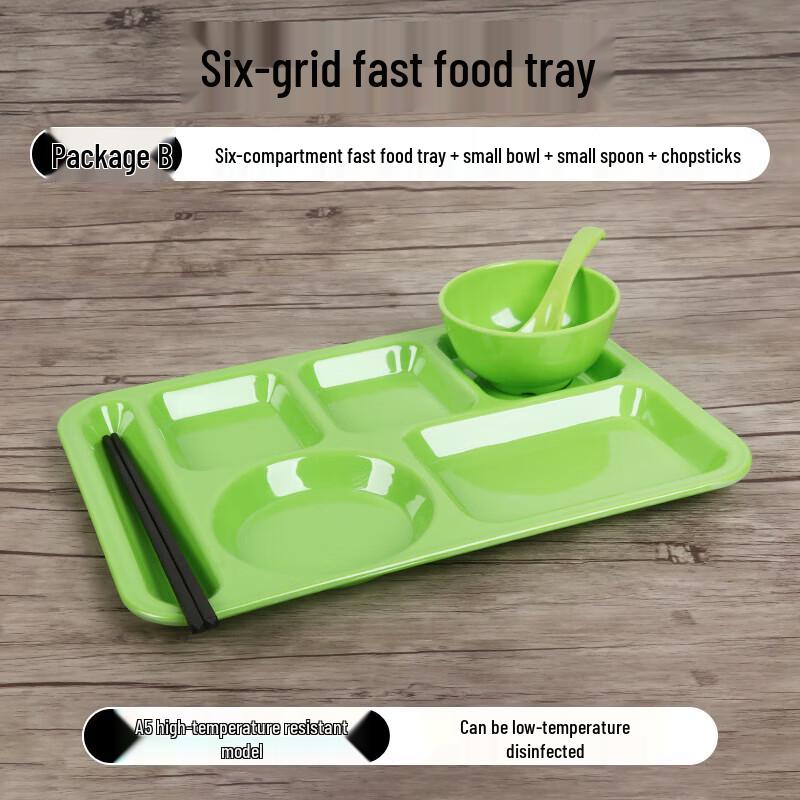 Melamine Multi-Compartment Canteen Plate