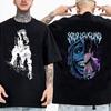 2025 Summer Solo Leveling Tshirt Sung Jinwoo New Cartoon Black Unisexs Cotton Tshirt Loose Shortsleeved Tshirt Top
