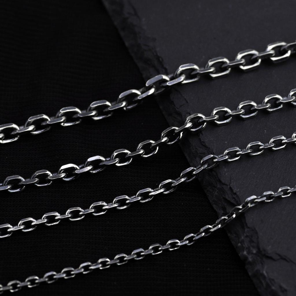 Ασήμι Στερλίνα S925 Κούμπωμα με Γάντζο Αλυσίδα Κέρατου Μόδας Προσωπικότητα Tyag Vintage Κολιέ Χιπ Χοπ Ουδέτερο Μπουτίκ Κοσμήματα