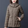 Elegant Winter Coat Women Parkas Plus Size Middle Age Women's Jacket Hooded Casual Thick Warm Outerwears