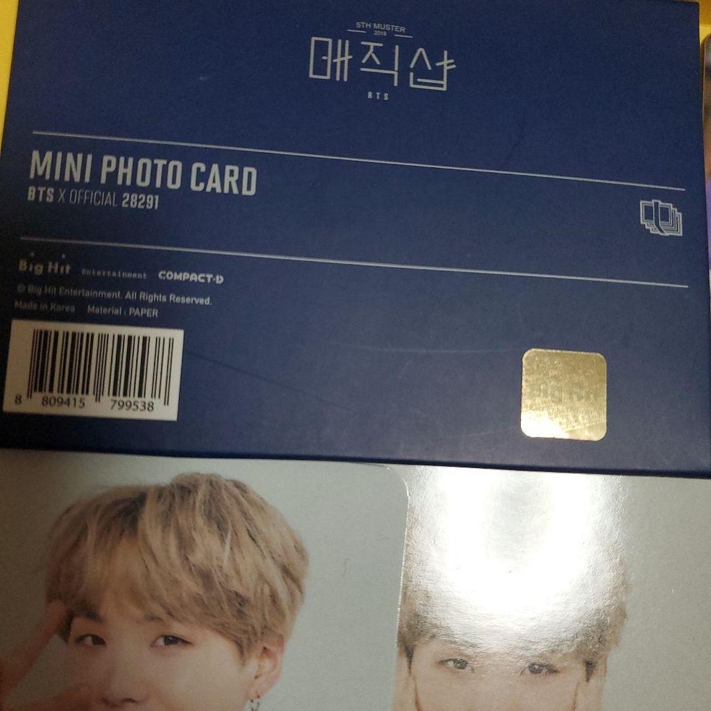 [USED] BTS Rare Yoongi Suga Busan MAGICSHOP Mini Photo Set