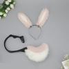 Bandeau Oreilles de Lapin Queue d'Animal Faite à la Main Headwear Oreilles de Lapin Longues Accessoires Cosplay Anime Queue de Lapin