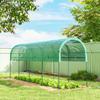 Greenhouse Winter-Resistant Foil Greenhouse with Arched Roof, Ground Anchor Hothouse 400 X 120 X 170cm Green