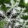 1/45pcs Artificial White Snowflakes Christmas Ornament Xmas Tree Hanging Pendents DIY Fake Snow Flake New Year Party Home Decors
