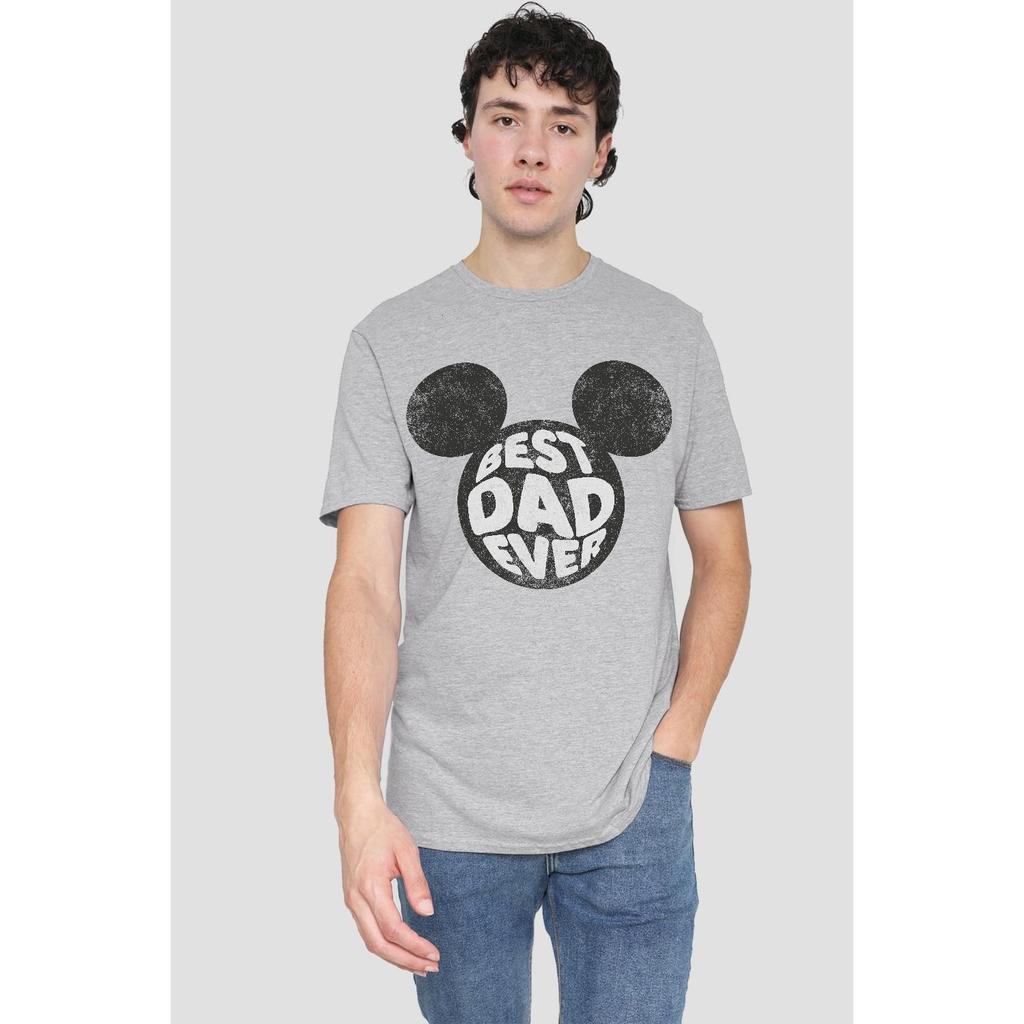 Disney Mens Best Dad Ever Mickey Mouse T-Shirt