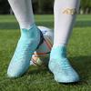 33-46 Unisex Football Boots Lace High Elastic Socks Training Artificial Captain Outdoor Sports Training Football Shoes