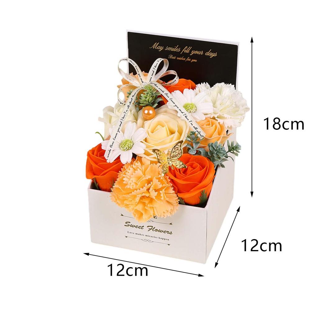 Soap Flower Romantic Scented Rose Decorative Soap Flower Bath Soap for Teachers' Day Anniversary Christmas Thanksgiving Mom
