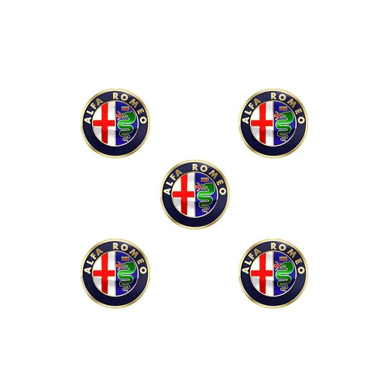 

For Alfa Romeo 2026 Hot Sticker 5/10PCS 14mm Car Key Shell Sticker Car Key Remote Fob Decal Auto Parts For Alfa Romeo Sportiva 1