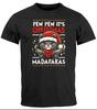 Mens Christmas T-Shirt PewPew Madafakas Cat Xmas Shirt Men-